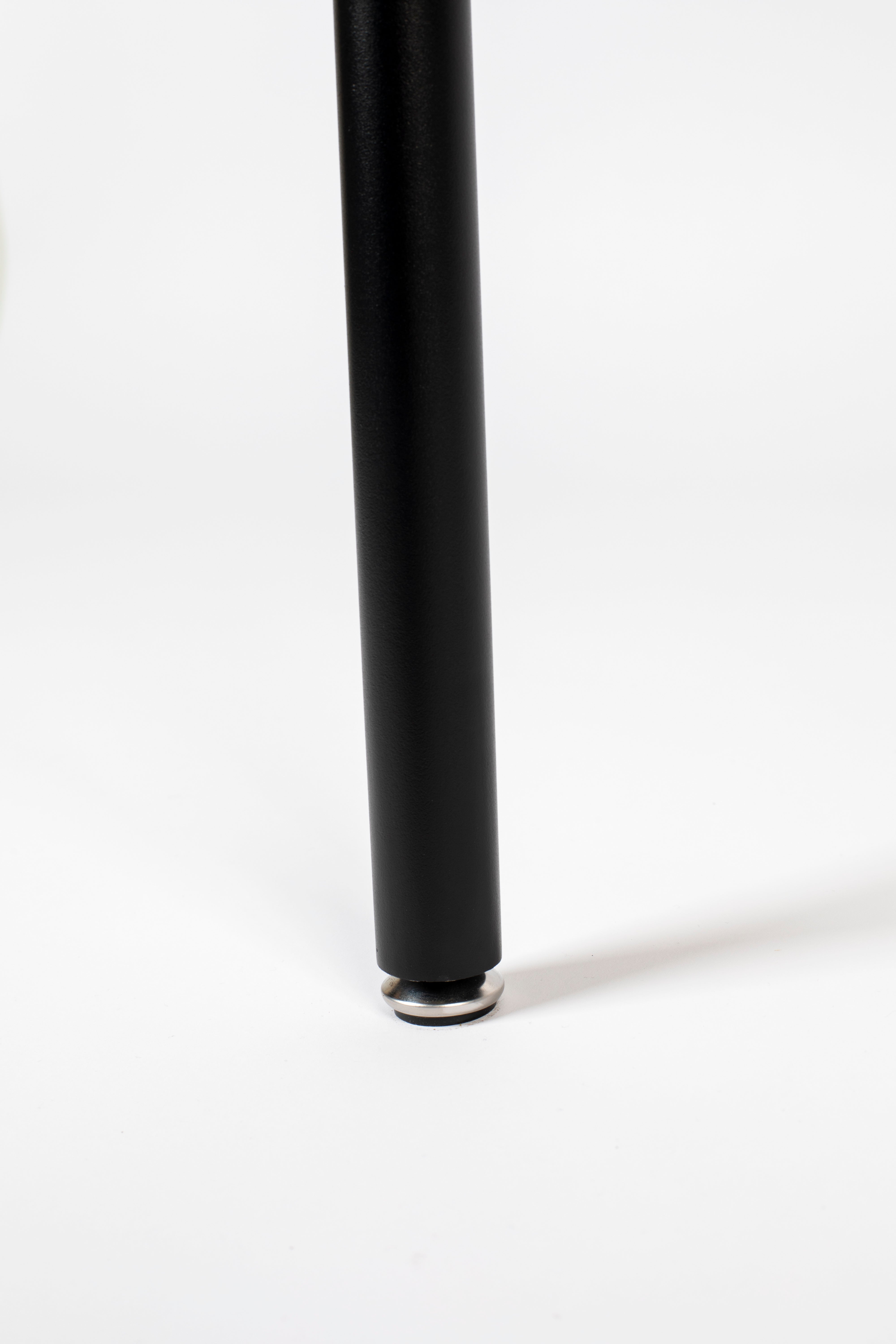 Bold Monkey Don't Stop The Webbing Black Wood & Rattan Round Dining Table